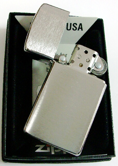 画像: スリム！＃１６００　Ｓｌｉｍ　Ｂｒｕｓｈｅｄ　Ｃｈｒｏｍｅ　ＺＩＰＰＯ！新品