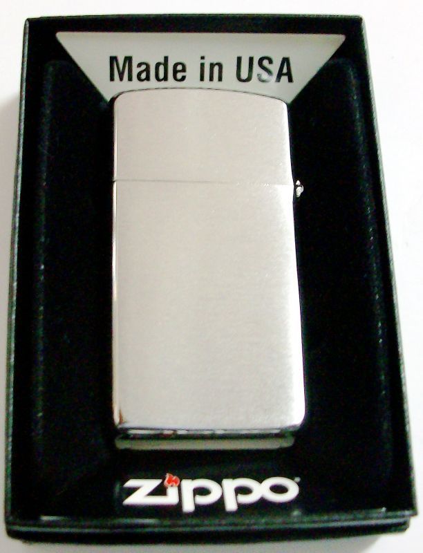 画像: スリム！＃１６００　Ｓｌｉｍ　Ｂｒｕｓｈｅｄ　Ｃｈｒｏｍｅ　ＺＩＰＰＯ！新品