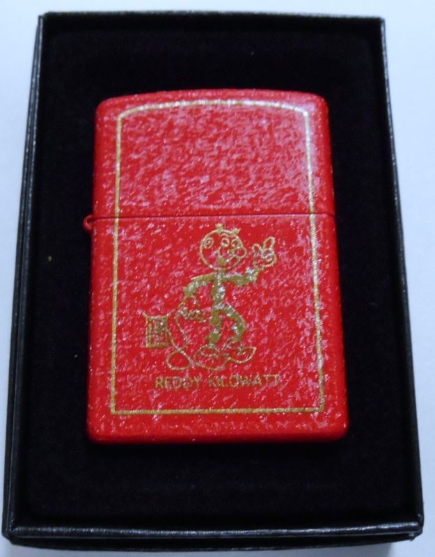 画像: ☆レディ・キロワット！Reddy Kilowatt 全面レッド・クラックル ２００７年 ZIPPO！新品