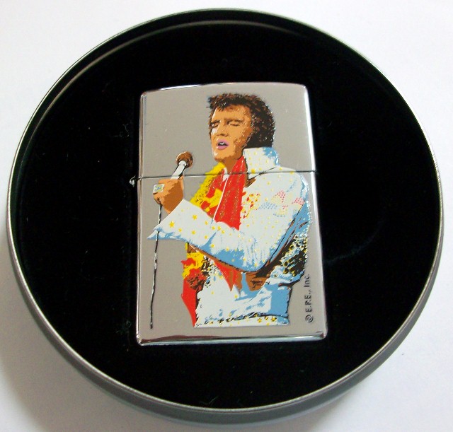 画像: ☆熱唱！ＥＬＶＩＳ　ＰＲＥＳＬＥＹ！エルヴィス・プレスリー ２００１年１２月 ZIPPO！新品