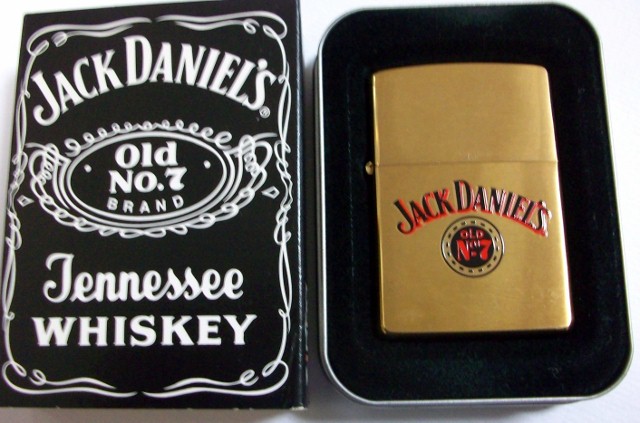 画像: ★JACK DANIEL'S！ジャック・ダニエル ２０００年 SOLID BRASS ZIPPO！新品