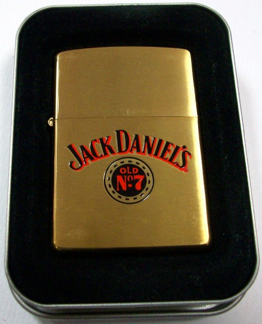 画像1: ★JACK DANIEL'S！ジャック・ダニエル ２０００年 SOLID BRASS ZIPPO！新品