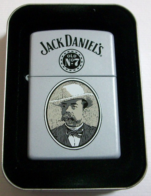 画像1: ☆JACK DANIEL'S！ジャック・ダニエル 肖像 ２０００年 グレー　ZIPPO！新品