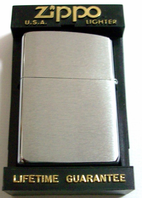 画像: ☆１９９６年１０月（J)製　一番シンプルな・・＃２００　Ｂｒｕｓｈｅｄ　Ｚｉｐｐｏ！新品