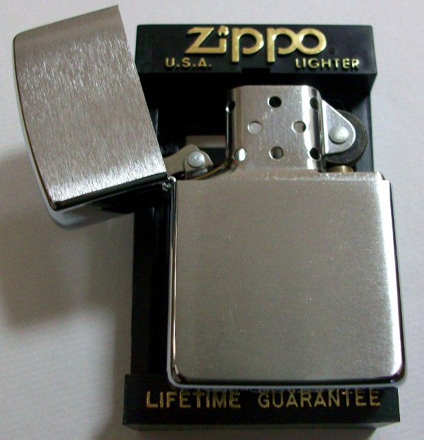 ビンテージ Zippo スチール製 ジッポー #200 ブラッシュド