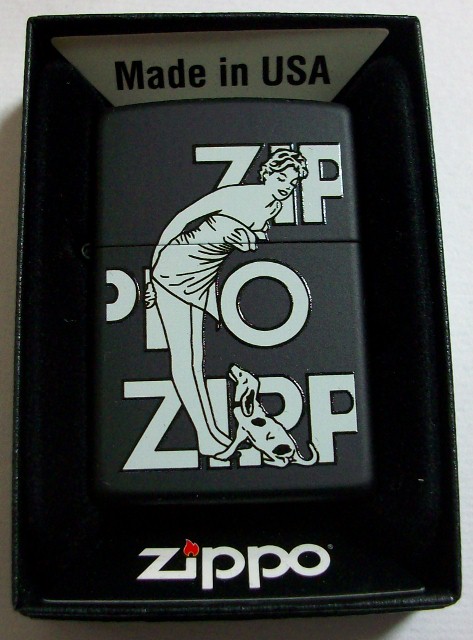 画像: ★セクシー美女＆犬　２０１３年　ＵＳＡ　ＢＬＡＣＫ　ＺＩＰＰＯ！新品
