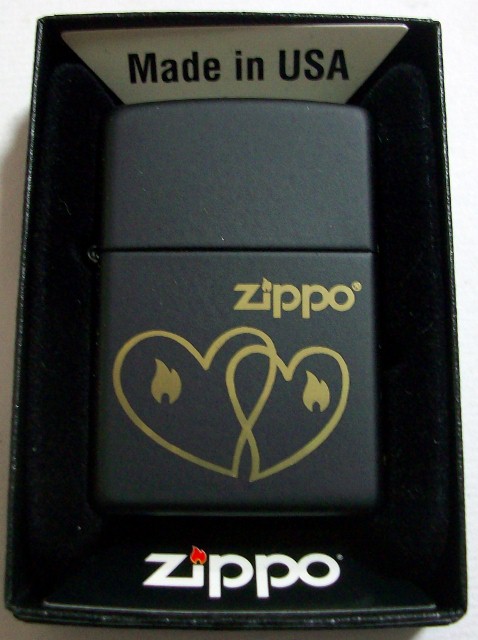 画像1: ブラック＆お洒落なハート　２０１３年　ＵＳＡ　ＺＩＰＰＯ！新品Ｂ