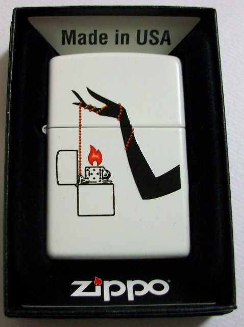 画像: お洒落な・・ホワイト＆デザイン ２０１３年 ＵＳＡ ＺＩＰＰＯ！新品Ａ