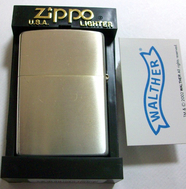 画像: ☆WALTHER！拳銃のワルサー ２０００年 シルバー加工　ZIPPO！新品