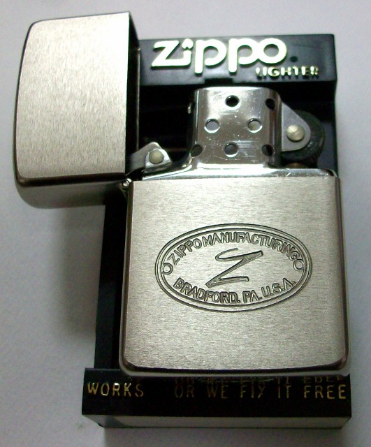 画像: ☆１９８７年４月 VINTAGE オールドデザイン 銀加工サテン ＺＩＰＰＯ！新品