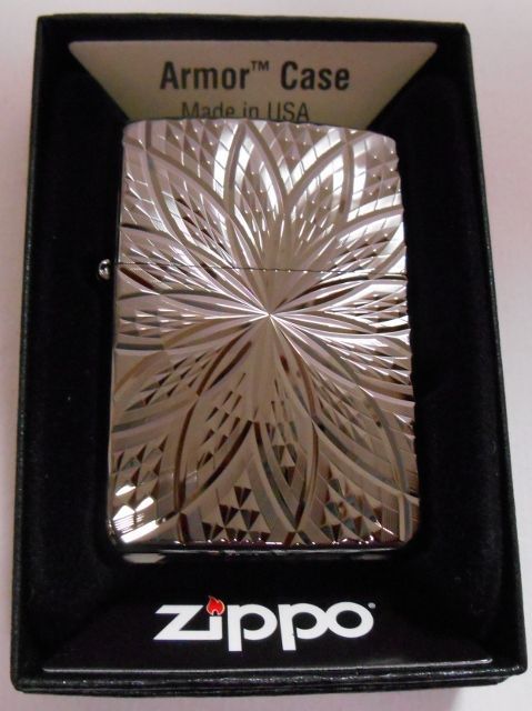 画像: ☆豪華！アーマー　両面ダイヤカット深彫り ブラック二ッケル　ＺＩＰＰＯ！新品