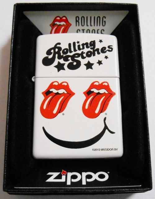 ☆ローリング・ストーンズ！ROLLING STONES ２０１４年 ホワイト ZIPPO