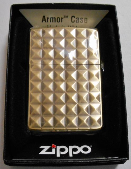 画像: ☆豪華！アーマー　Pyramid  両面深彫り　アンティークブラス  ２０１３年 ＺＩＰＰＯ！新品