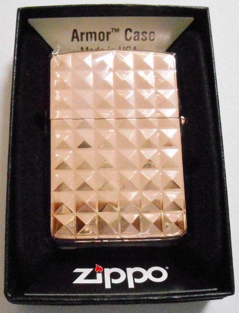 画像: ☆豪華！アーマー　Pyramid  両面深彫り　ローズピンク  ２０１３年 ＺＩＰＰＯ！新品