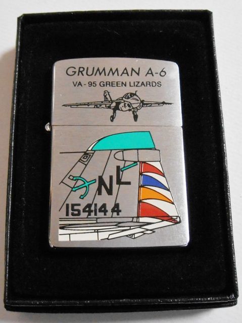 画像1: 米軍！GRUMMAN　A-６　１９９３年 VA-９５ GREEN LIZARDS ZIPPO！新品