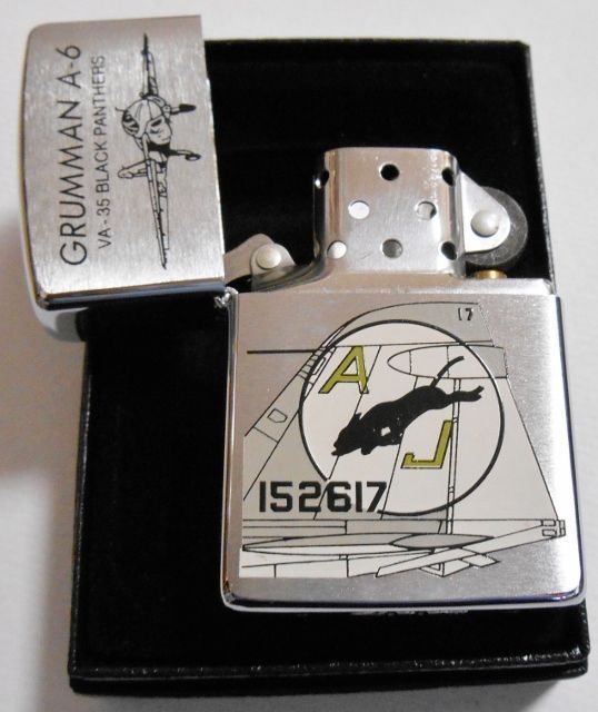 画像: 米軍！GRUMMAN　A-６　１９９３年 VA-３５ BLACK PANTHERS ZIPPO！新品