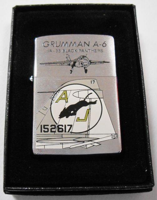 画像1: 米軍！GRUMMAN　A-６　１９９３年 VA-３５ BLACK PANTHERS ZIPPO！新品