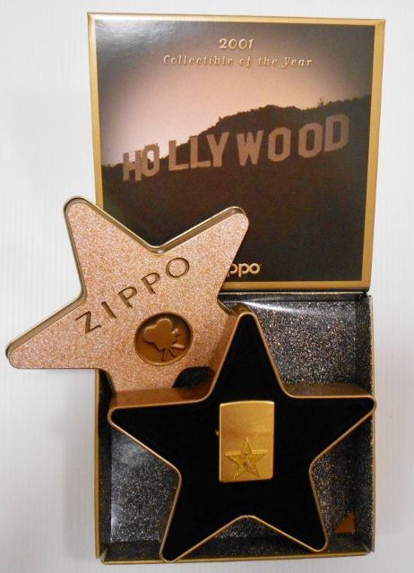 ☆豪華！２００１ Hollywood's Leading Light 星缶入り 世界限定 ZIPPO 