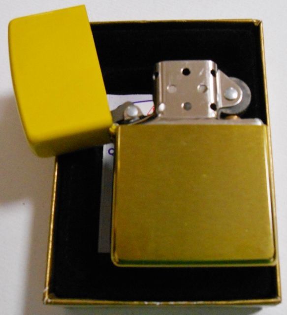 画像: ☆お洒落な・・２カラー！イエロー　黄色　ダブル塗装加工 ２００４年 ZIPPO！新品