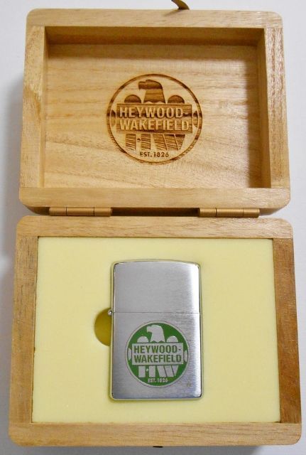 画像: HEYWOOD WAREFILD！米老舗家具メーカー 木箱入り ２００４年 限定ZIPPO！新品