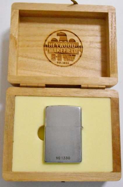 画像: HEYWOOD WAREFILD！米老舗家具メーカー 木箱入り ２００４年 限定ZIPPO！新品