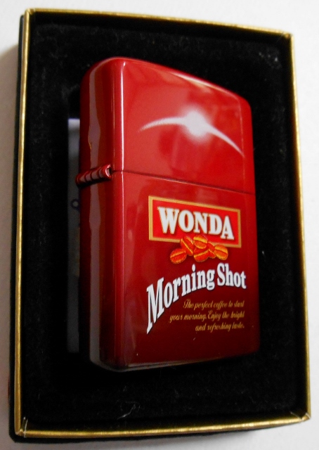 画像: ☆朝専用！Asahi WONDA！アサヒ ワンダ COFFEE！MORNING SHOT RED ZIPPO！新品