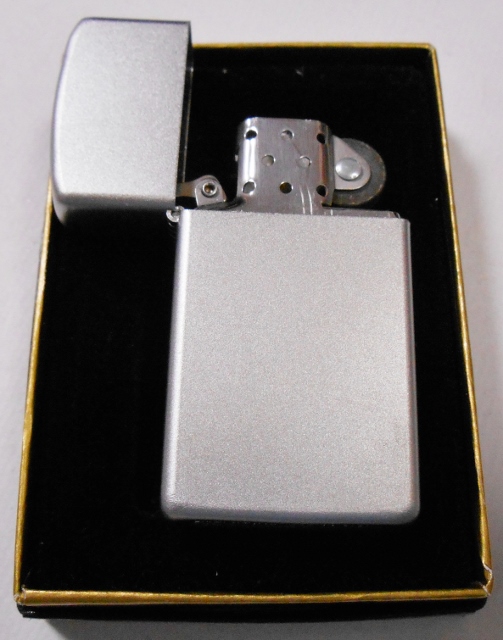 画像: ☆スリム １９９９年 サテン・クローム　SATIN CHROME SLIM ZIPPO！未使用品