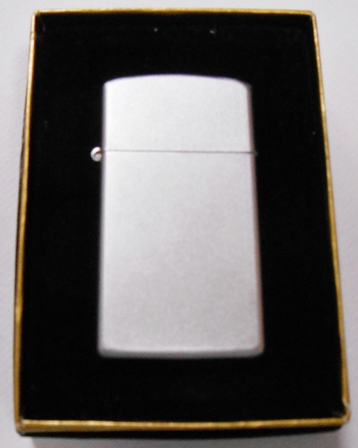 画像: ☆スリム １９９９年 サテン・クローム　SATIN CHROME SLIM ZIPPO！未使用品