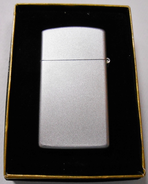 画像: ☆スリム １９９９年 サテン・クローム　SATIN CHROME SLIM ZIPPO！未使用品