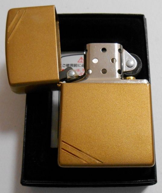 画像: ☆全面 ゴールド！カラフル＆シンプル！両面ダイアゴナルライン ２００７年 ZIPPO！新品