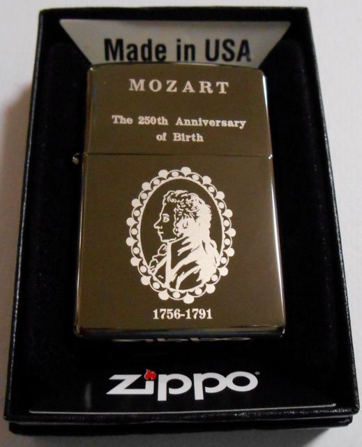 画像: ☆MOZART！モーツァルト 誕生２５０周年記念限定２５０個 ２００６年 ブラックアイス ZIPPO！新品