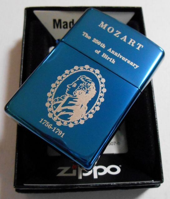 画像: ☆MOZART！モーツァルト 誕生２５０周年記念限定２５０個 ２００６年 ブルー ZIPPO！新品