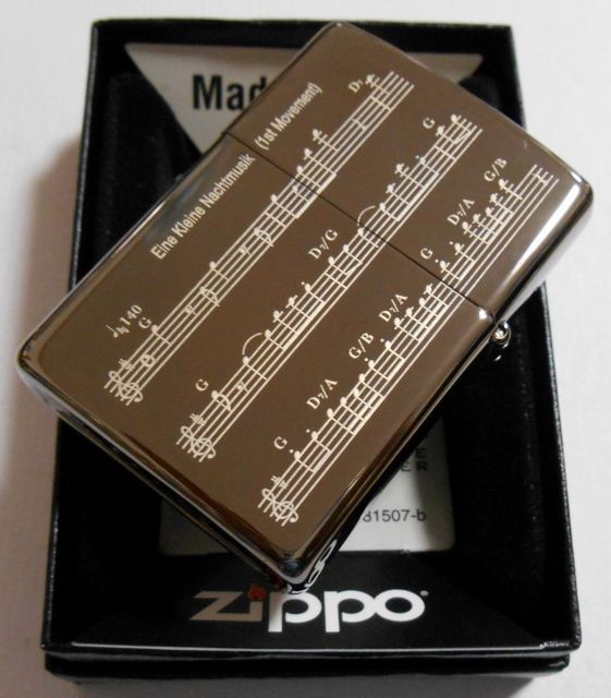 画像: ☆MOZART！モーツァルト 誕生２５０周年記念限定２５０個 ２００６年 ブラックアイス ZIPPO！新品