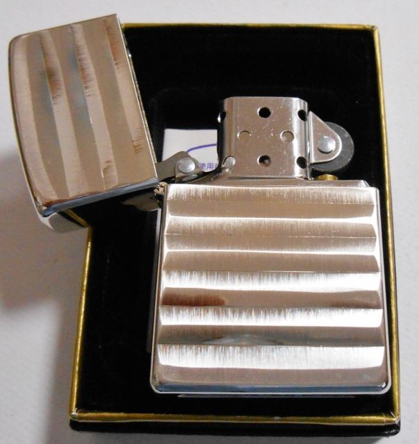 画像: ◎豪華！お洒落な・・両面深彫りデザイン　輝く・・銀加工 ２００３年 ZIPPO！新品