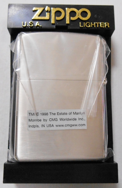 画像: ☆マリリン・モンロー！Marllyn monroe ２００１年 スカート 銀加工 ZIPPO！新品