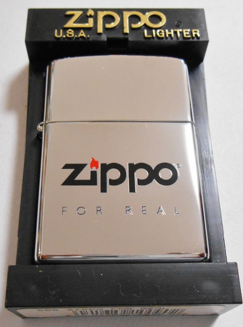 ☆ZIPPO FOR REAL！ZIPPO社２００２年８月 ＃２５０ ZIPPO！新品 - ジッポーパーク Zippopark