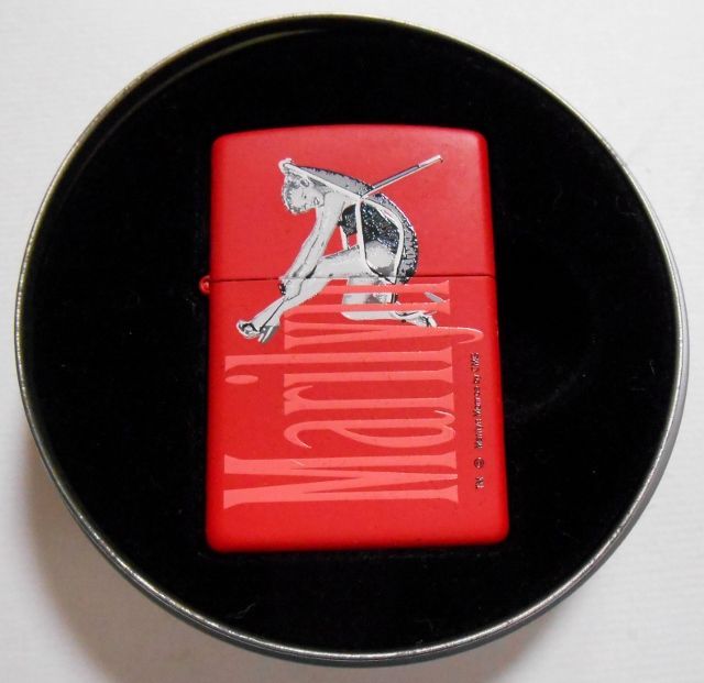 画像: ☆マリリン・モンロー！Marllyn Monroe ２００１年 全面RED　ZIPPO！新品