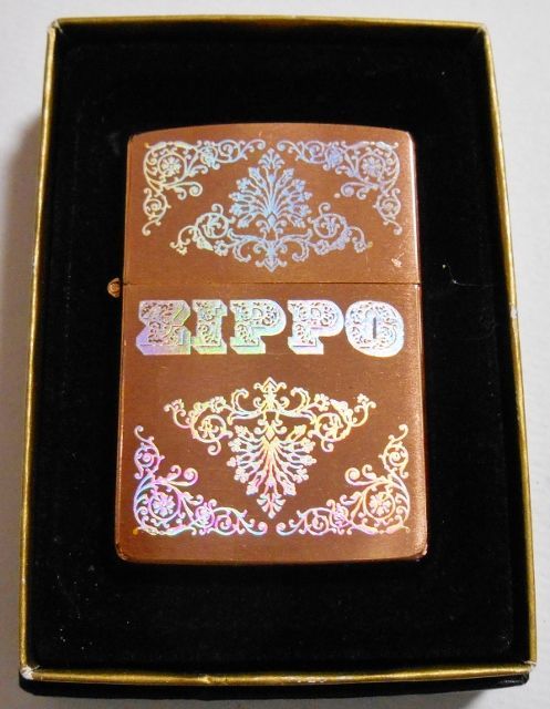 画像1: ☆逸品 ！Copper 銅加工！１９９１年１０月（J） 豪華両面デザイン ZIPPO！新品未使用品