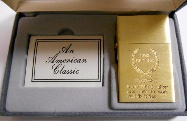 画像: １９３２ FIRST ORIGINAL REPLICA！１９８９年 月桂樹 ゴールド ZIPPO 未使用品！