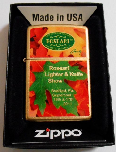 画像1: ☆ROSEART！ローズアート 限定５０個  Lighter & Knife Show ２０１１年 ZIPPO！新品