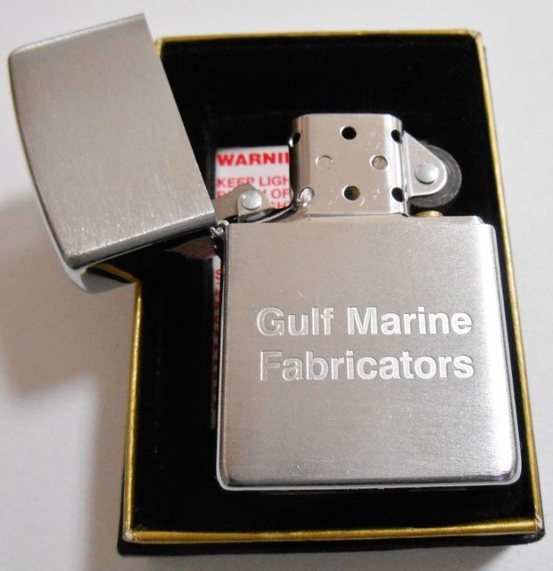 画像: ★GULF！ガルフ石油！Gulf Marine Fabricators ２００２年 ZIPPO！新品