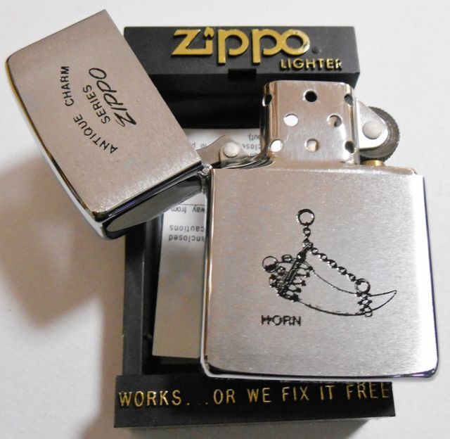 画像: ☆１９８７年１月 ＡＮＴＩＱＵＥ CHARM ＳＥＲＩＥＳ HORN ＃２００ ZIPPO！新品