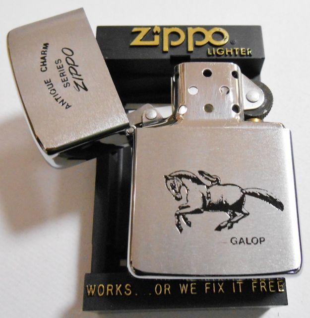 画像: １９８７年２月 ＡＮＴＩＱＵＥ CHARM ＳＥＲＩＥＳ GALOP ＃２００ ZIPPO！新品