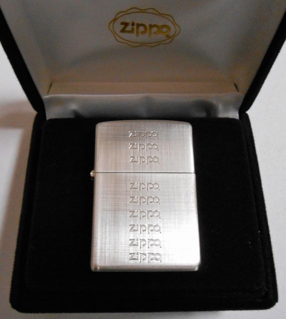 画像: ☆お洒落・・デザイン！１９９９年８月（H）ZIPPOロゴｘ９ 銀加工 ZIPPO！未使用品A