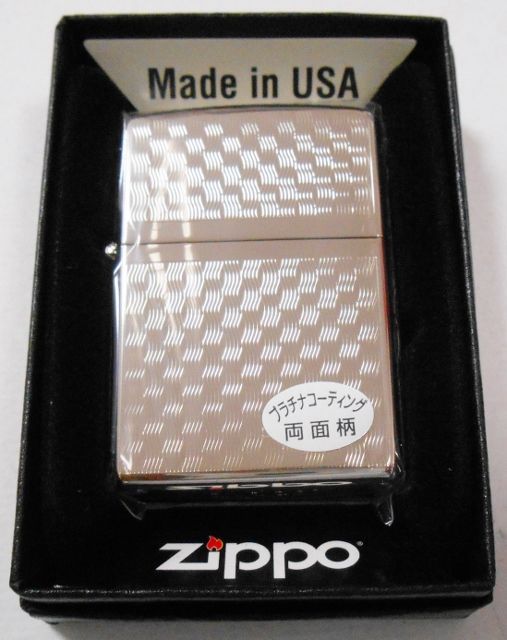 画像1: ☆輝く・・プラチナ加工！PLATINUM COATING 両面デザイン ZIPPO！新品C