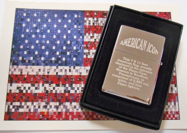 画像: ☆３,３９３個の・・ジッポー！AMERICAN ICON 星条旗デザイン １９３７ USA  ２００８年 ZIPPO！新品