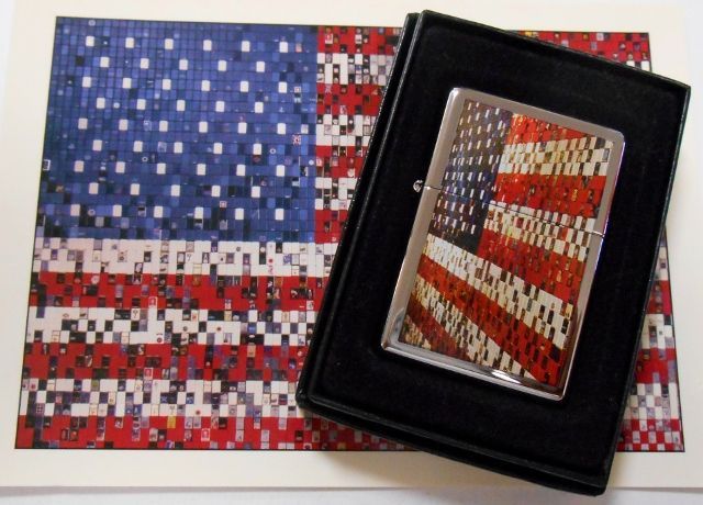 画像: ☆３,３９３個の・・ジッポー！AMERICAN ICON 星条旗デザイン １９３７ USA  ２００８年 ZIPPO！新品