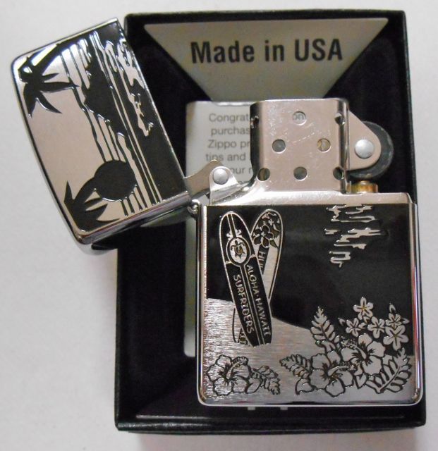 画像: ☆ハワイアン・デザイン！Direct Etching ＃２００ ２０１４年 ZIPPO！新品A