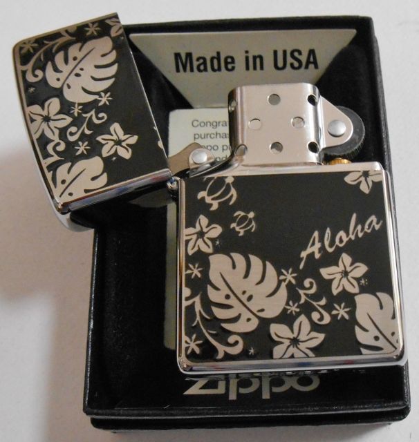 画像: ☆ハワイアン・デザイン！Direct Etching ＃２００ ２０１４年 ZIPPO！新品B