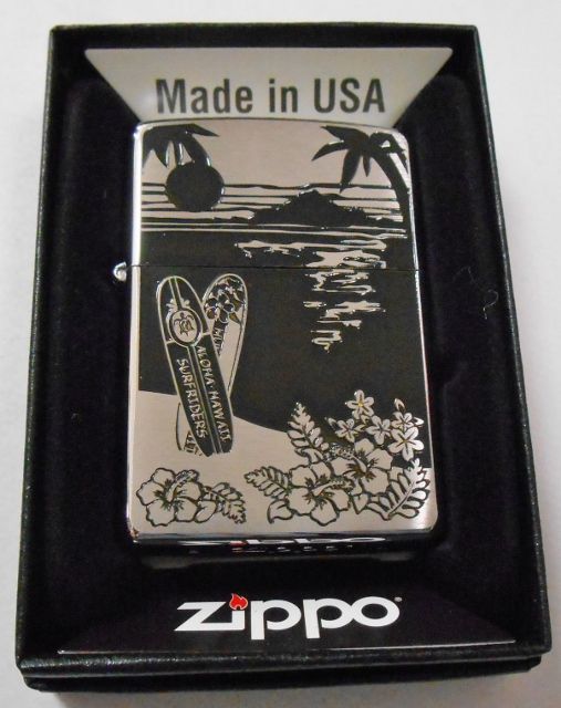 画像1: ☆ハワイアン・デザイン！Direct Etching ＃２００ ２０１４年 ZIPPO！新品A